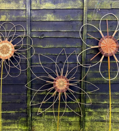 willow flowers fence