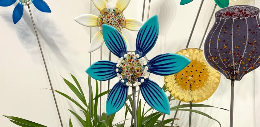 Fused Glass Flowers 1