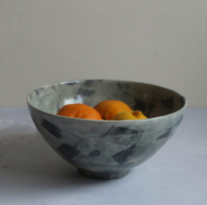 Medium-bowl-with-brush-mark-design-wheel-thrown-stoneware