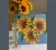 Canvas Club Sunflower and glass