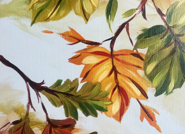 Canvas Club Autumn Leaves portrait