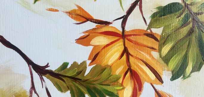Canvas Club Autumn Leaves portrait