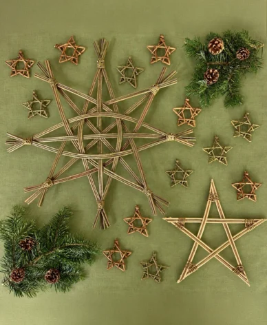 Willow Weaving 2026 Star Decorations Portrait