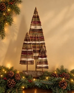 Willow Weaving 2026 Flat Christmas Trees 1