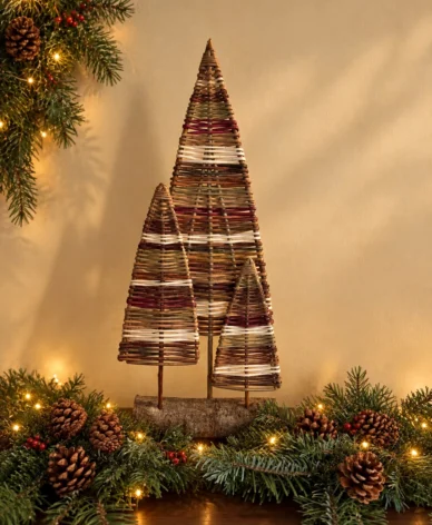 Willow Weaving 2026 Flat Christmas Trees Portrait