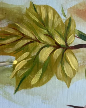 Canvas Club Autumn Leaves grey 3
