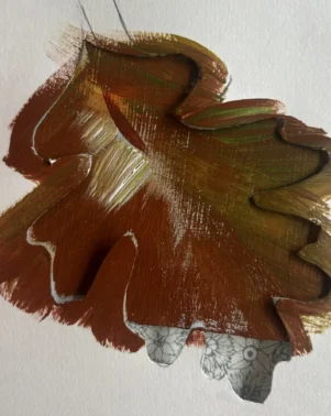 Canvas Club Autumn Leaves grey 5