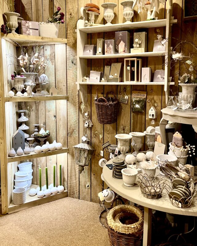 Garden Room ceramics shelves